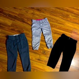 3 pair Youth XL softball/baseball pants knickers 20$ for all